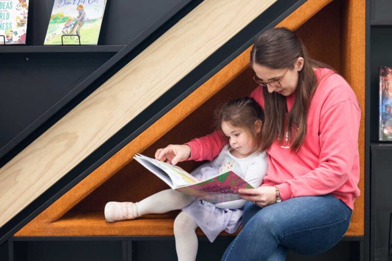 manawatu library mother and daughter reading | Groundbreaking access: open+ in Manawatū Community Hub Libraries, New Zealand
